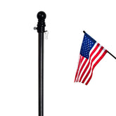 Anley 56in pine wood flagpole designed for sleeved flags.