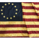 Anley Betsy Ross flag tea-stained 3x5 ready for outdoor display.