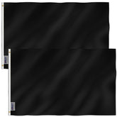 Anley Fly Breeze 3x5 solid black flag color vivid for outdoor display