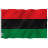 Anley Fly Breeze Afro American flag 3x5 waving in light wind for yard displays