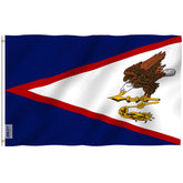 Anley Fly Breeze American Samoa flag with vivid print for outdoor display.