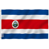 Anley Fly Breeze Costa Rica flag full outdoor display with vibrant colors