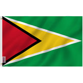 ANLEY Fly Breeze Guyana flag 3x5-foot with fade-proof colors for outdoor display