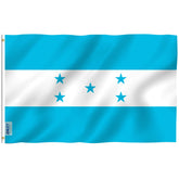 Anley Fly Breeze Honduras flag displays vivid colors for outdoor display.
