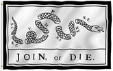 Anley Fly Breeze Join Or Die flag 3x5 in vivid color for outdoor display and fade resistance.
