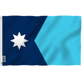 Anley Fly Breeze Minnesota flag 3x5 with canvas header for durable outdoor display.