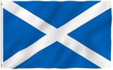 Anley Fly Breeze Scotland flag wide shot shows bright outdoor color