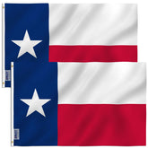 Anley Fly Breeze Texas flag close-up shows vivid color and fade resistance.