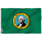 Anley Fly Breeze flag with canvas header ready for outdoor display