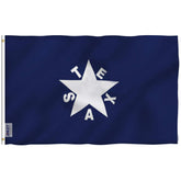 Anley Fly Breeze flag folded for display with vivid color