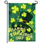 Anley Happy St Patrick's Day flag double sided for vivid garden display