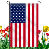 Anley patriotic US garden flag front view with bright double-sided print