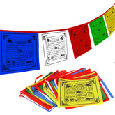 Anley Tibet prayer flag with wind-horse five-elements design enhances outdoor decor and peaceful vibes.