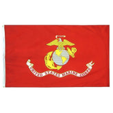Annin Flagmakers US Marine Corps flag emblem in vibrant outdoor display