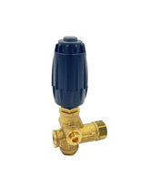 Annovi Reverberi VRT3-310EZ unloader brass body shows durable construction for high-pressure cleaning.