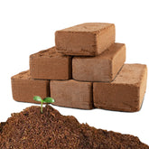 Anothera Coco Coir Brick 6-pack expands to 12.6 gallons for versatile planting.