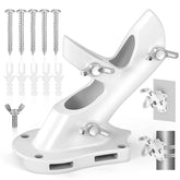 Anovo flag pole holder outdoor-wall-mount provides sturdy support for exterior flag displays.