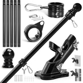 Anovo 6ft stainless steel flag pole for sturdy outdoor display.