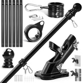Anovo flag pole kit 7 ft ready for outdoor display