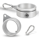 Anovo flag pole rings 360-degree rotation anti-wrap for smooth windy display.