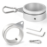 Anovo flag pole rings with 360-degree rotation for smooth movement in wind.