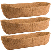 ANPHSIN 3-pack coco liners for 24in window boxes improve drainage and plant health.