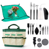 ANPHSIN plant potting tarp mat provides a clean, reusable workspace.