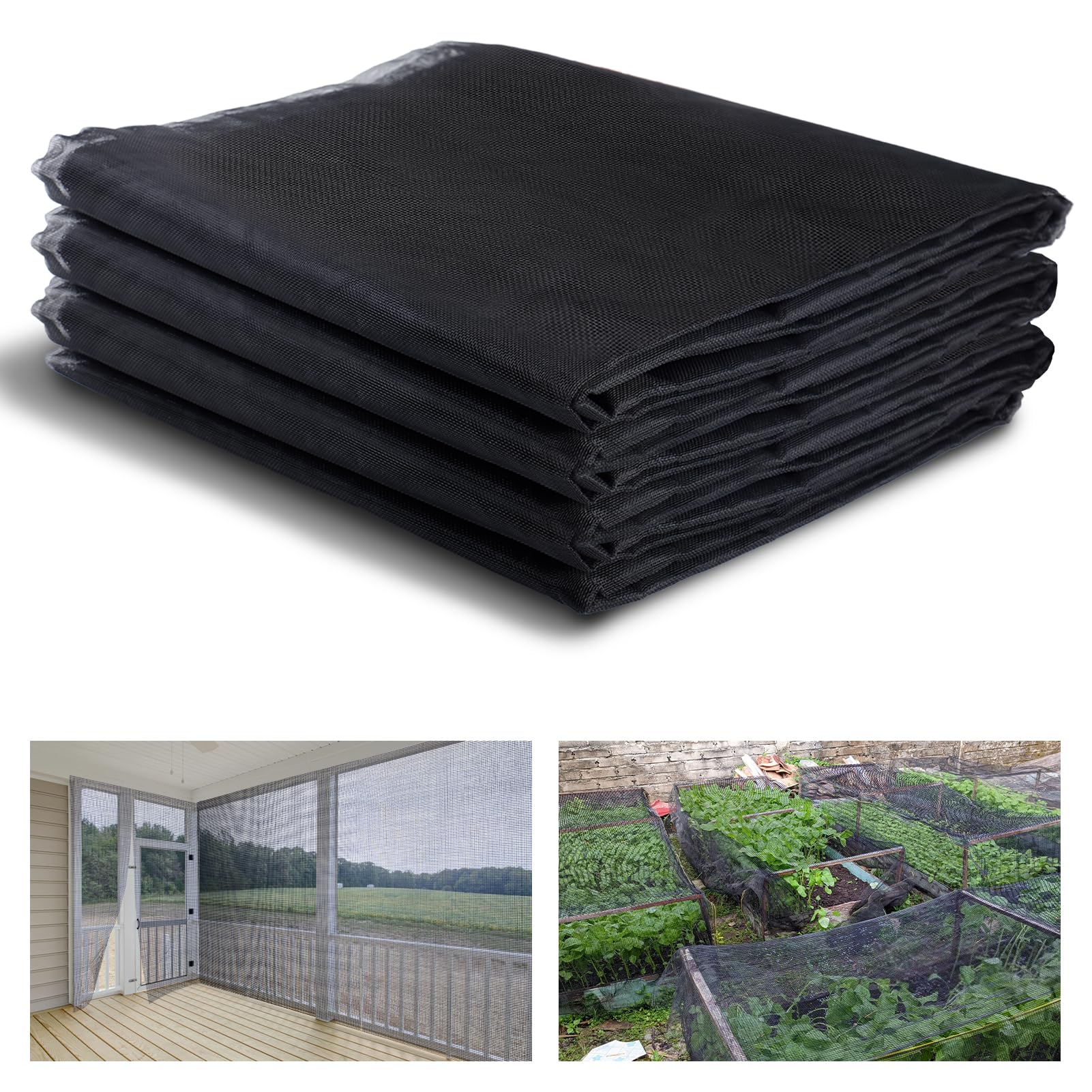 ANPHSIN stronger garden netting with dense mesh protects plants from birds while remaining breathable.
