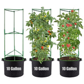 ANPHSIN tomato cages offer 48-inch height for stable vertical growth and easy training.