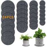 Anpuimult 4-inch absorbent plant coaster protecting floors from moisture drips.