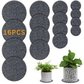 Anpuimult 4-inch round plant coaster protecting surfaces from moisture