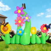 anroog spring inflatable flower yard decor 7-2ft boosts curb appeal for spring celebrations