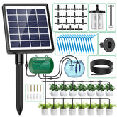 AnseTo Anseto solar panel in bright sun powering efficient irrigation for gardens