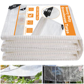 Ansgery 16mil clear tarp lets daylight through for even greenhouse temperatures