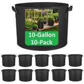 ANSLYQA 10-gallon grow bag with aeration fabric for breathable roots