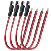 Antianxia SAE 4pc kit laid out for solar and battery connections