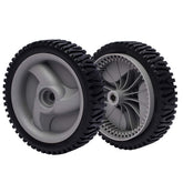AntiyL mower front drive wheels front view showcasing durable replacement option.
