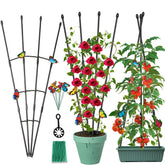 Antizz garden trellis obelisk 47in supports climbing plants outdoors for upright growth.