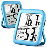 Antonki 2-pack room thermometer front display shows clear temperature and humidity at a glance.