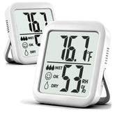Antonki 2-pack room thermometer hygrometer shows real-time readings.