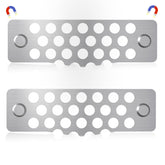 Aoanoko rear grease gate attached to Blackstone griddle for secure grilling.