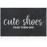 AOAOPQ welcome mat with embroidery at the front door for a warm first impression.