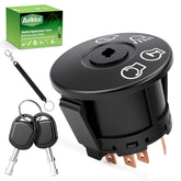 AOLKKSI ignition switch with seven terminals and two keys for reliable starts.