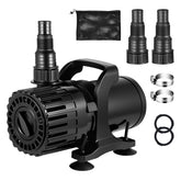 AOLTCUZ 690GPH-1800GPH adjustable pond pump with flow-control knob for customized circulation.