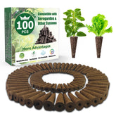 Aooccder grow sponges brown packaging illustrate ready-to-use seed starters for AeroGarden