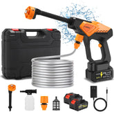 AOODIL cordless pressure washer front view demonstrates portable cleaning power