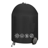 AOREWTGGH 22-inch charcoal kettle grill cover protects from rain and sun.