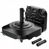 AOSTD heavy-duty umbrella base with five wheels for easy mobility and stability.
