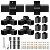 AOSTD pergola bracket kit post-base supports sturdy 4x4 posts.