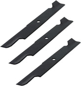 Apeixoto 038-0005-00 blade left view, forged manganese steel for durable lawn cuts.